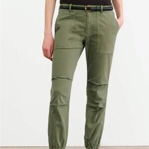 Nili Lotan Cropped Military Pant Camo (Olive Green) Size 8
